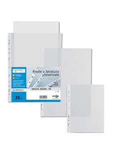 25 BUSTE FORATE 23X33-15 ERCOLE PVC SEI ROTA 502333