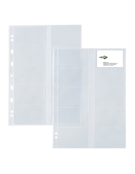 10 buste forate ATLA CARD 21x29,7cm porta 20 biglietti visita SEI ROTA 662131 SEI ROTA BUSTE PER USI DIVERSI E DEDICATI
