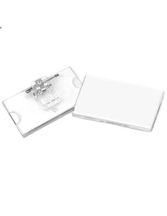PORTANOME 65x30mm C/CLIP+SPILLA 31-080 LEBEZ 31-080-B LEBEZ PORTABADGE E ACCESSORI