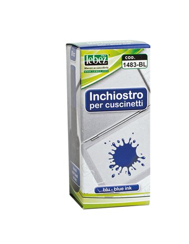 INCHIOSTRO BLU 30ml ART.1483 S/OLIO X CUSCINETTI LEBEZ 1483-BL