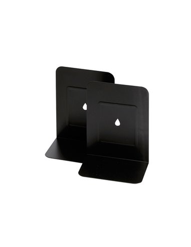 COPPIA REGGILIBRI IN METALLO NERO ART.088 088-N LEBEZ SPARTICARTE-REGGILIBRI