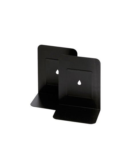 COPPIA REGGILIBRI IN METALLO NERO ART.088 088-N LEBEZ SPARTICARTE-REGGILIBRI