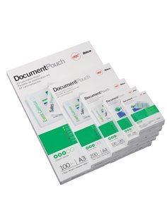 Scatola 100 pouches 2x125mic 65x95mm goverment GBC 3740301 GBC POUCHES PER PLASTIFICARE