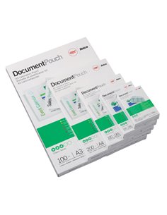 Scatola 100 pouches 2x125mic 216x303mm A4 GBC 3200723 GBC POUCHES PER PLASTIFICARE