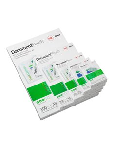 Scatola 100 pouches 2x250mm 65x95mm Goverment Card GBC 3740432 GBC POUCHES PER PLASTIFICARE