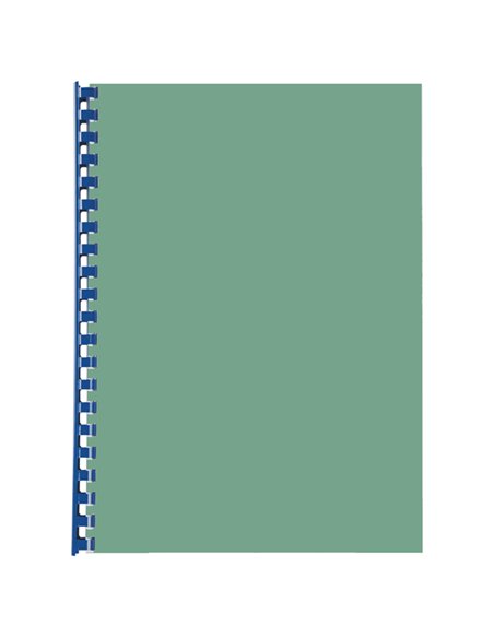 SCATOLA 100 DORSI SPIRALE 8MM BLU 21 ANELLI 4028234