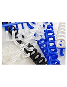 SCATOLA 50 DORSI ClickBind 12mm BIANCO RIAPRIBILE 388057E IBICO DORSI PER RILEGATURA 2