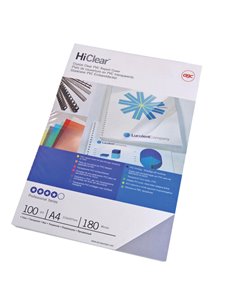 Scatola 100 copertine Hi-Clear 180micron A3 neutro trasparente GBC CF121880 GBC CARTELLINE E COPERTINE PER RILEGATURE