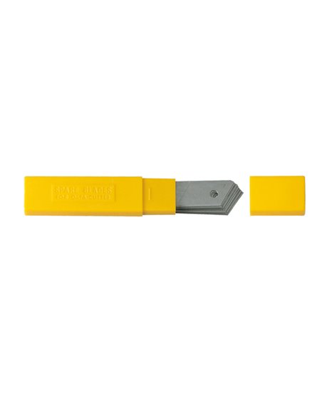 TUBETTO 10 LAME 18mm RICAMBIO CUTTER ART.LB-10 OLFA LB10 LEBEZ CUTTER-LAME-PIANI ANTITAGLIO