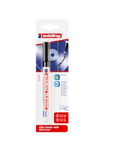 Marcatore permanente EDDING 8400 per CD-DVD 1,0mm nero E-8400 001 EDDING SPECIALI (CD-VETRO-TESSUTI-ECC.)