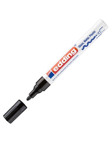 Marcatore EDDING 750 punta media vernice nero E-750 001 EDDING A VERNICE