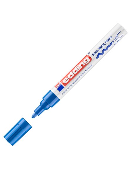 Marcatore EDDING 750 punta media vernice blu E-750 003 EDDING A VERNICE