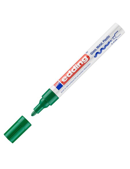 Marcatore EDDING 750 punta media vernice verde E-750 004 EDDING A VERNICE