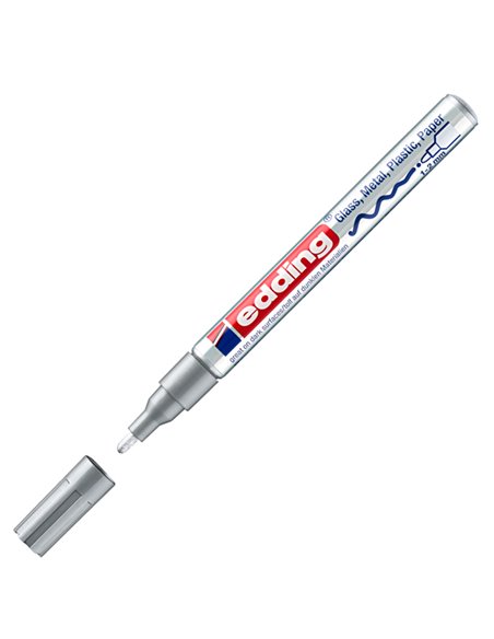 Marcatore EDDING 751 punta fine vernice argento E-751 054 EDDING A VERNICE