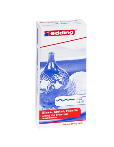 Marcatore EDDING 751 punta fine vernice argento E-751 054 EDDING A VERNICE