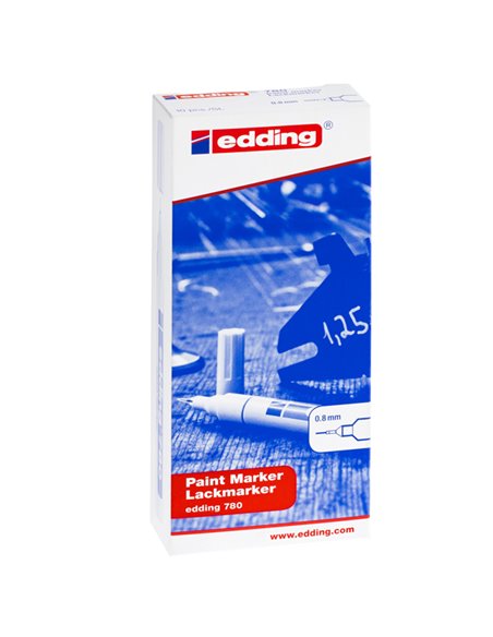 Marcatore EDDING 780 punta extra fine vernice bianco E-780 049 EDDING A VERNICE