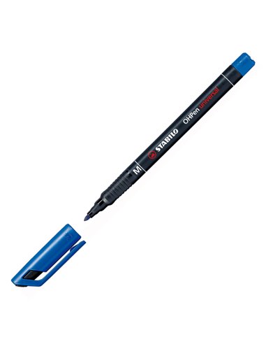 BUSTA 8 PENNARELLI STABILO OHPEN 843 PERMANENTE MEDIO 843/8 STABILO PERMANENTI