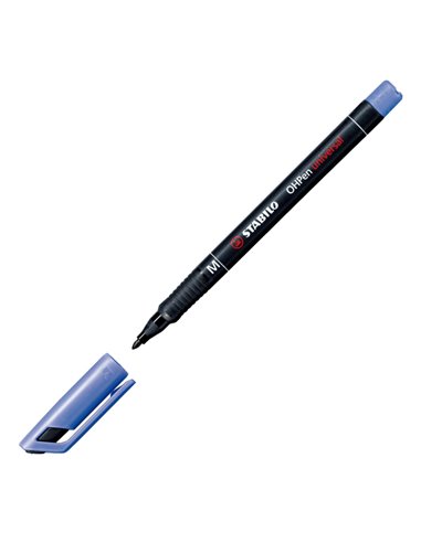 BUSTA 8 PENNARELLI STABILO OHPEN 843 PERMANENTE MEDIO 843/8 STABILO PERMANENTI