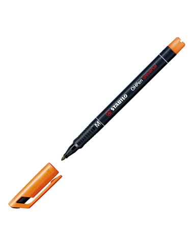 BUSTA 8 PENNARELLI STABILO OHPEN 843 PERMANENTE MEDIO 843/8 STABILO PERMANENTI