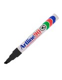 Marcatore artline A 90 permanente punta scalpello nero A90N