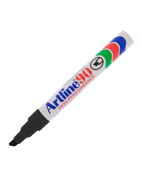 Marcatore artline A 90 permanente punta scalpello nero A90N ARTLINE PERMANENTI