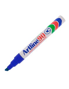 Marcatore artline A 90 permanente punta scalpello blu A90B ARTLINE PERMANENTI