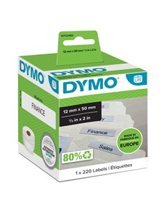 ROTOLO 220 ETICHETTE CARTELLE SOSPESE 50X12MM x LW 990170 S0722460 DYMO ETICHETTE-NASTRI-TAMPONI PER ETICHETTATRICI E PREZZAT...