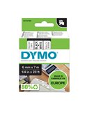 NASTRO DYMO TIPO D1 (6MMX7MT) NERO/BIANCO 436130 S0720780