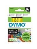 NASTRO DYMO TIPO D1 (6MMX7MT) NERO/GIALLO 436180 S0720790