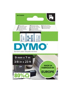 NASTRO DYMO TIPO D1 (9MMX7M) BLU/BIANCO 409140 S0720690 DYMO ETICHETTE-NASTRI-TAMPONI PER ETICHETTATRICI E PREZZATRICI