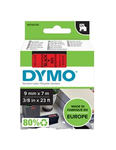 NASTRO DYMO TIPO D1 (9MMX7M) NERO/ROSSO 409170 S0720720 DYMO ETICHETTE-NASTRI-TAMPONI PER ETICHETTATRICI E PREZZATRICI