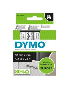 NASTRO DYMO TIPO D1 (12MMX7M) NERO/TRASPARENTE 450100 S0720500