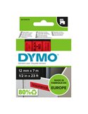 NASTRO DYMO TIPO D1 (12MMX7M) NERO/ROSSO 450170 S0720570