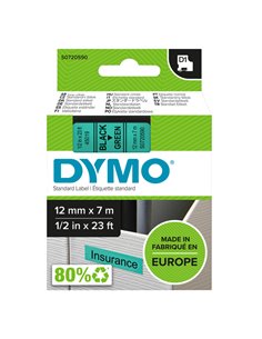 NASTRO DYMO TIPO D1 (12MMX7M) NERO/VERDE 450190 S0720590 DYMO ETICHETTE-NASTRI-TAMPONI PER ETICHETTATRICI E PREZZATRICI