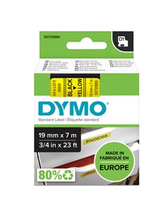 NASTRO DYMO TIPO D1 (19MMX7MT) NERO/GIALLO 458080 S0720880