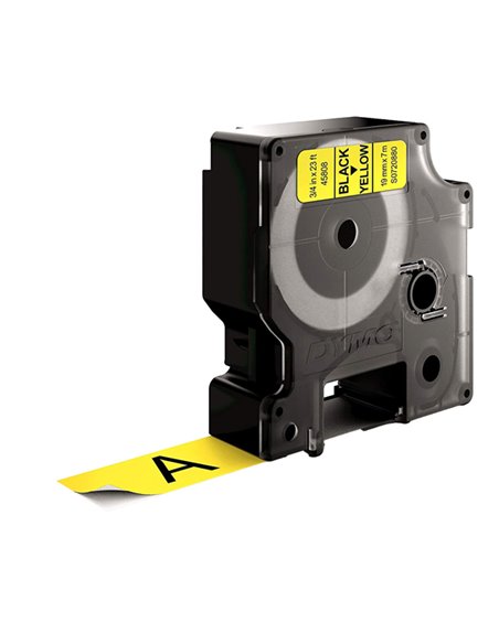 NASTRO DYMO TIPO D1 (19MMX7MT) NERO/GIALLO 458080 S0720880