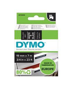 NASTRO DYMO TIPO D1 (19MMX7MT) BIANCO/NERO 458110 S0720910 DYMO ETICHETTE-NASTRI-TAMPONI PER ETICHETTATRICI E PREZZATRICI