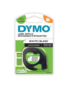 NASTRO IN CARTA DYMO LETRATAG 12MMX4M BIANCO 912000 S0721510