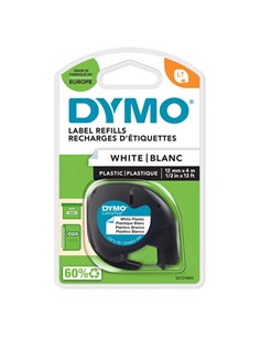 NASTRO IN PLASTICA DYMO LETRATAG 12MMX4M BIANCO 912010 S0721660