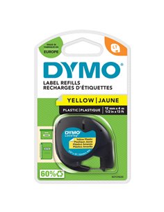 NASTRO IN PLASTICA DYMO LETRATAG 12MMX4M GIALLO 912020 S0721620