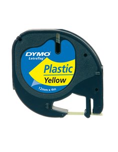 NASTRO IN PLASTICA DYMO LETRATAG 12MMX4M GIALLO 912020 S0721620 2