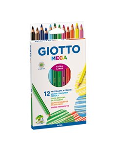 ASTUCCIO 12 PASTELLI GIOTTO MEGA 225600