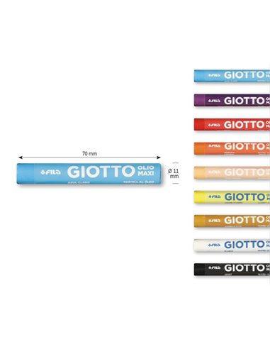 ASTUCCIO 12 PASTELLI GIOTTO OLIO F293400
