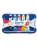 BOX 5 TUBETTI TEMPERA 21ML GIOTTO TUBO 7 ASSORTITO 32710000