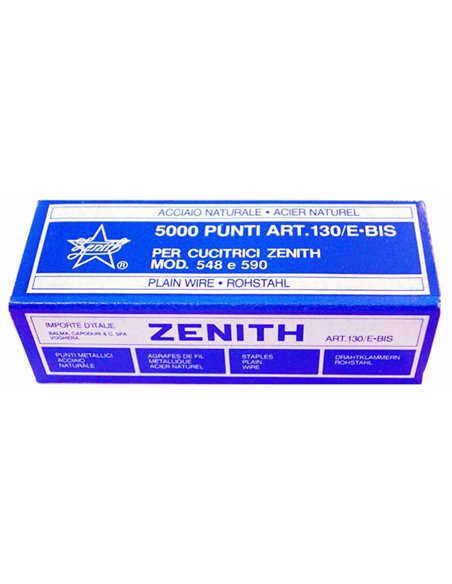 SCATOLA 5000 PUNTI ZENITH 130/E BIS (6/4) IN ACCIAIO NATURALE 0311301405