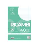 RICAMBI FORATI A4 1RIGO C/MARG. QUAXIMA 40FG 80GR PIGNA 00629030C