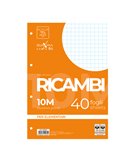 RICAMBI FORATI A4 10MM QUAXIMA 40FG 80GR PIGNA 006290310