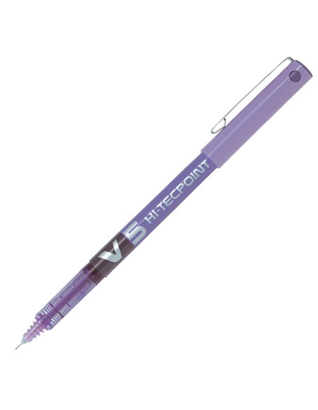 ROLLER HI-TECPOINT V5 VIOLA PILOT 011703 PILOT CON CAPPUCCIO