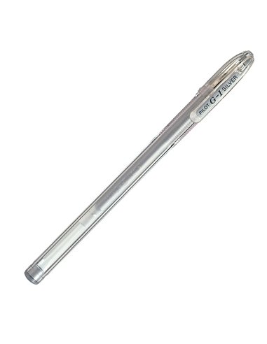 PENNA SFERA GEL G-1 SILVER 0.7MM PILOT 001682 PILOT CON CAPPUCCIO