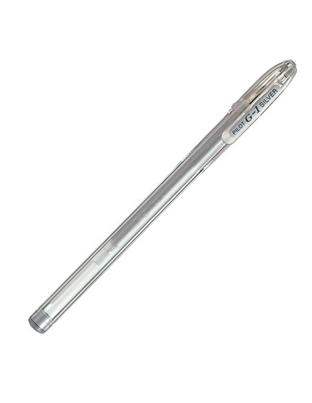 PENNA SFERA GEL G-1 SILVER 0.7MM PILOT 001682 PILOT CON CAPPUCCIO